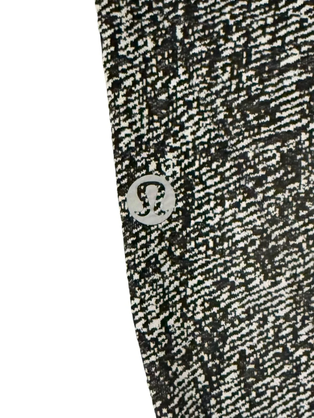 Lululemon Women’s Black Gray White Leggings w Side Pocket! Size 6